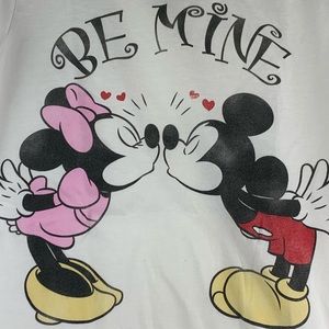 Disney Be Mine Mickey And Minnie Tshirt Juniors